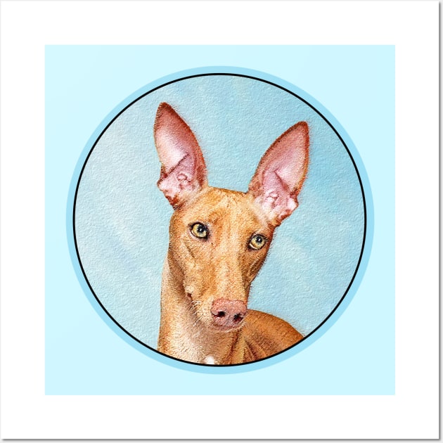 Pharaoh Hound Painting - Cute Original Dog Art Wall Art by Alpen Designs